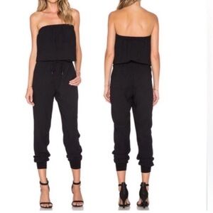 Joie Elegant Black Strapless Jumpsuit